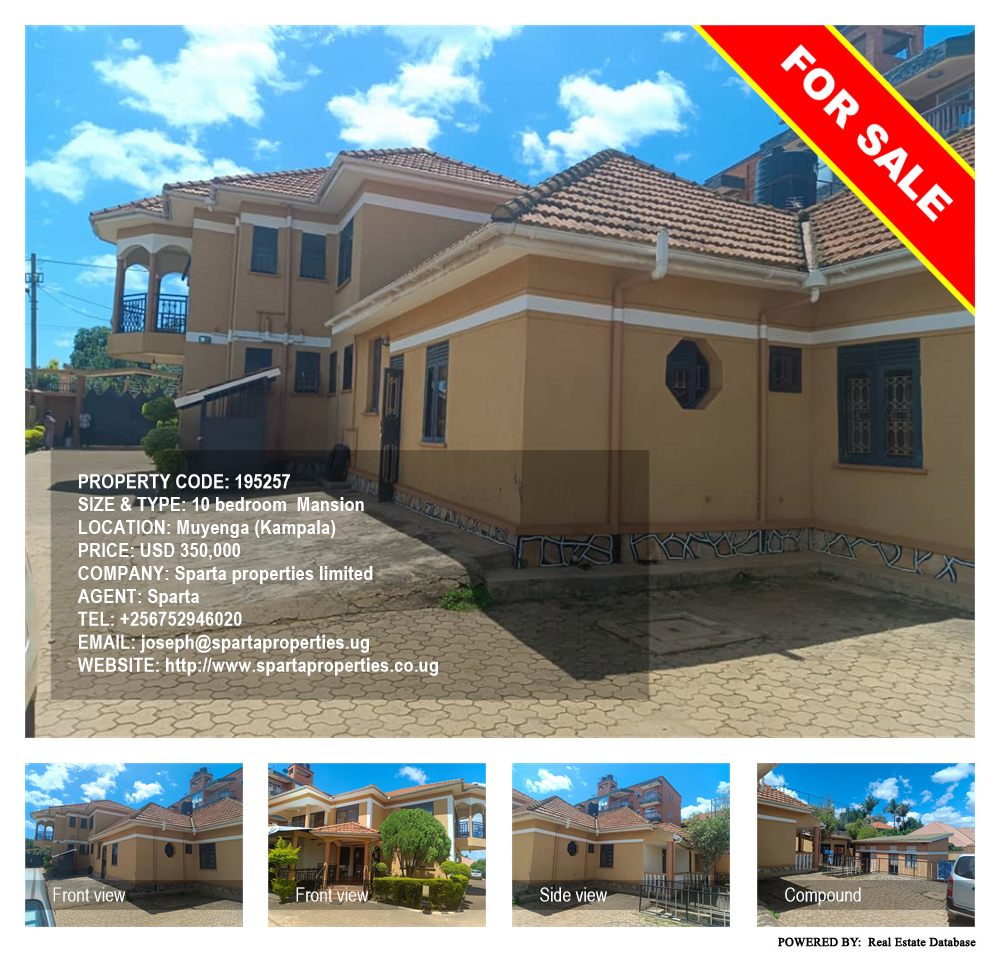 10 bedroom Mansion  for sale in Muyenga Kampala Uganda, code: 195257