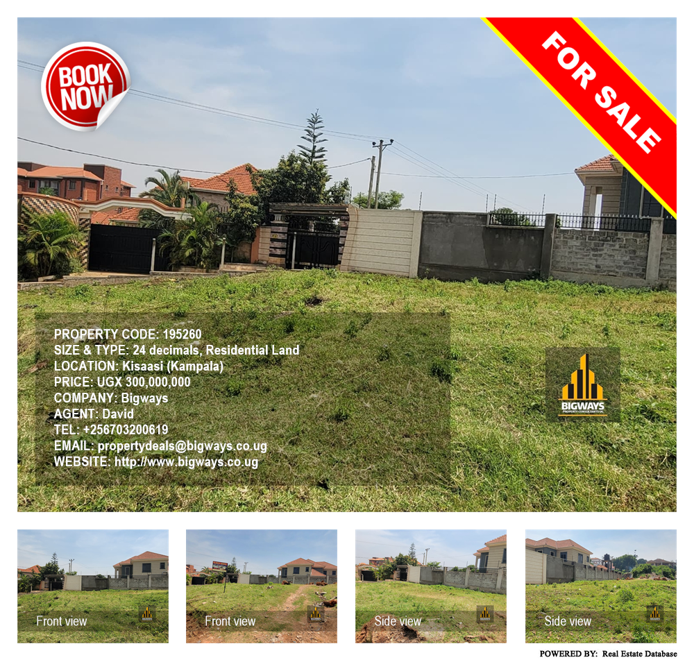 Residential Land  for sale in Kisaasi Kampala Uganda, code: 195260