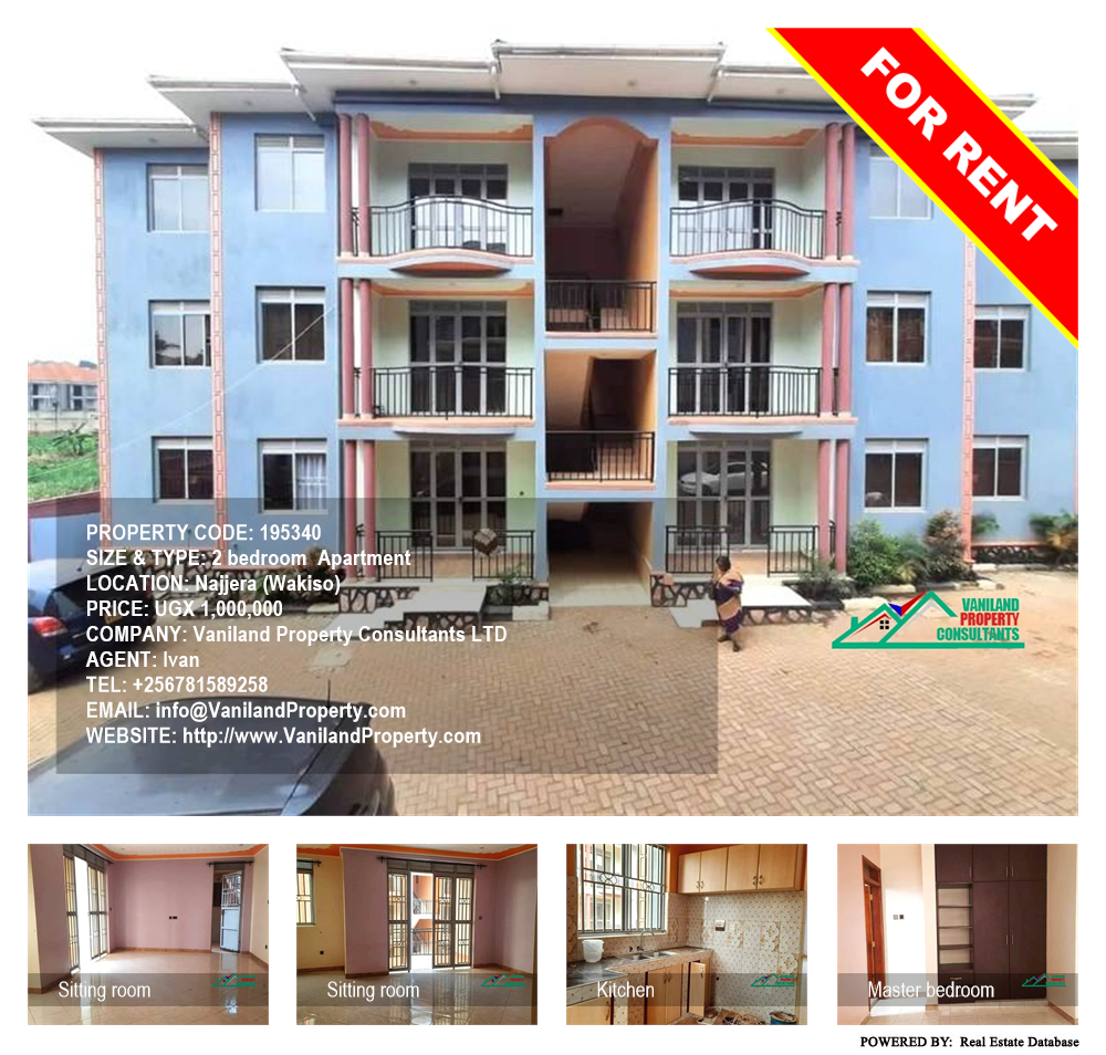 2 bedroom Apartment  for rent in Najjera Wakiso Uganda, code: 195340