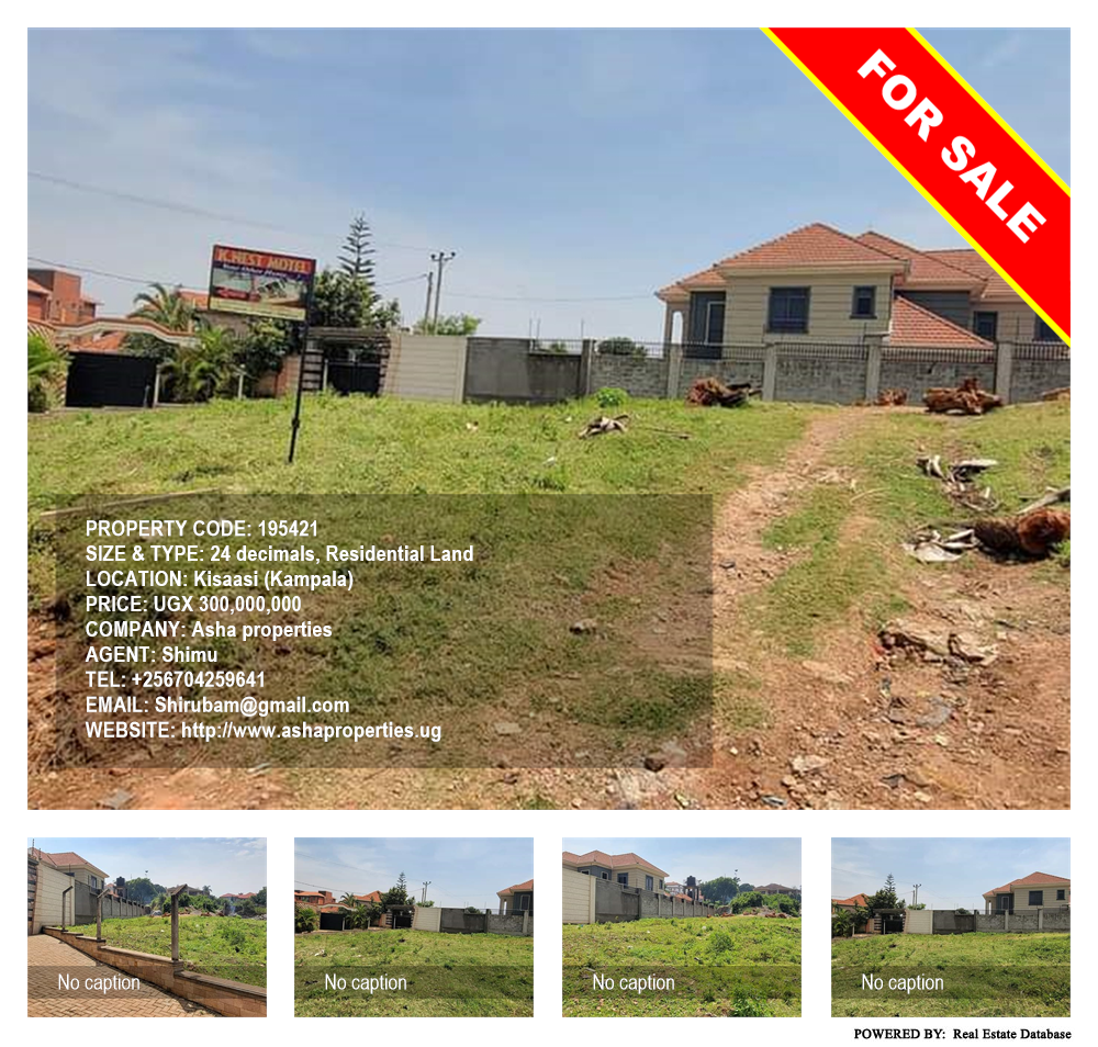Residential Land  for sale in Kisaasi Kampala Uganda, code: 195421