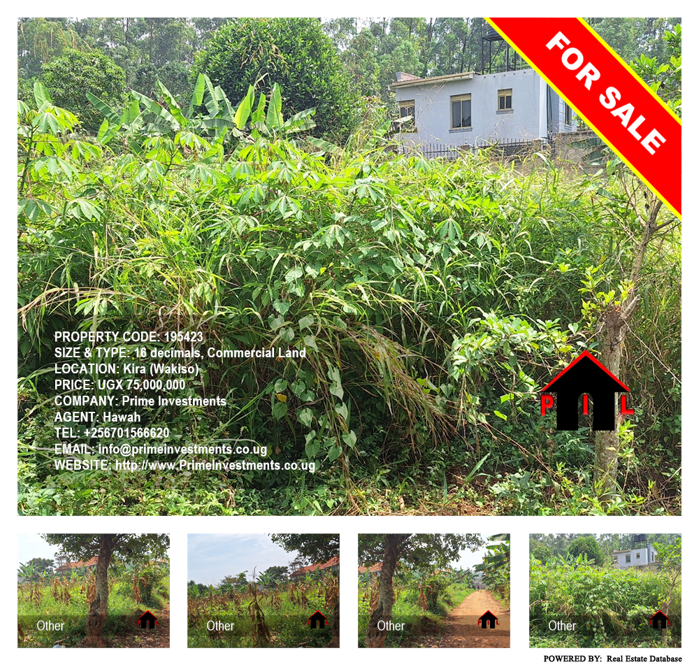 Commercial Land  for sale in Kira Wakiso Uganda, code: 195423
