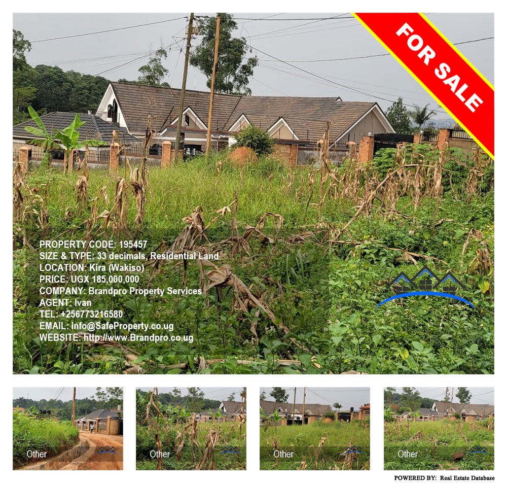 Residential Land  for sale in Kira Wakiso Uganda, code: 195457