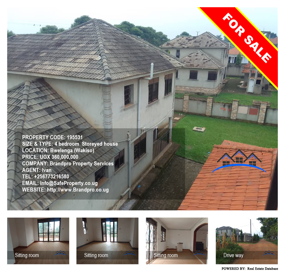 4 bedroom Storeyed house  for sale in Bwelenga Wakiso Uganda, code: 195531