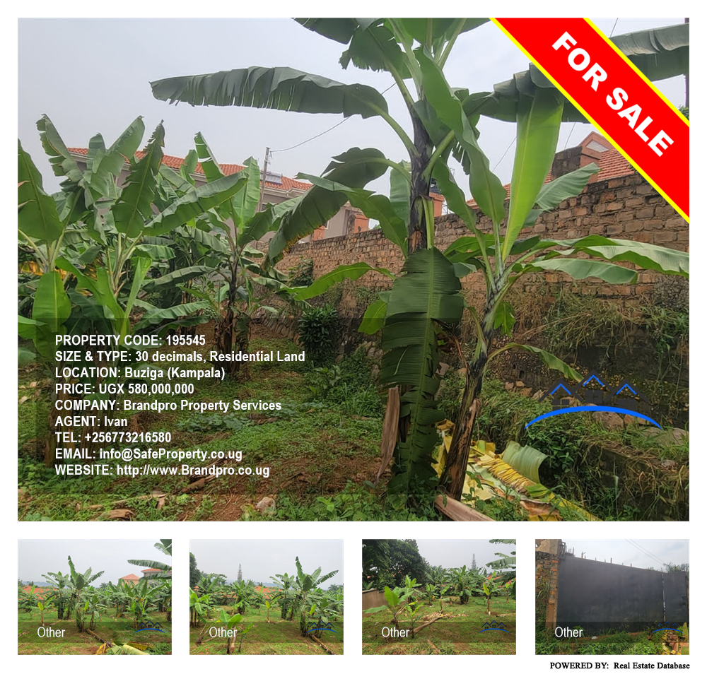 Residential Land  for sale in Buziga Kampala Uganda, code: 195545