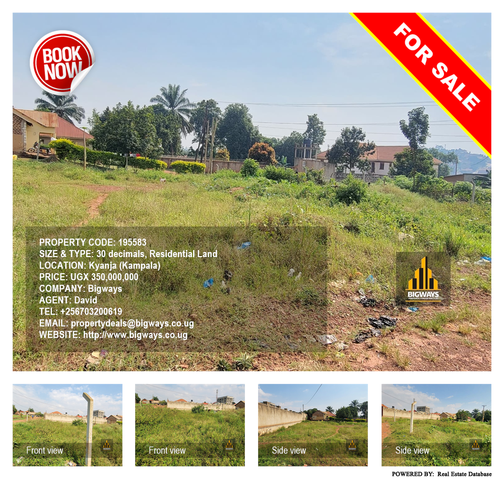 Residential Land  for sale in Kyanja Kampala Uganda, code: 195583