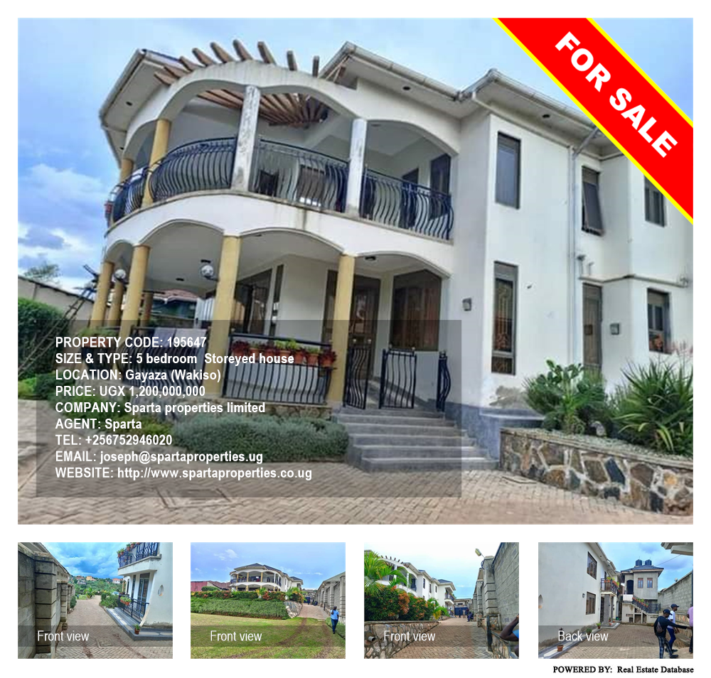 5 bedroom Storeyed house  for sale in Gayaza Wakiso Uganda, code: 195647