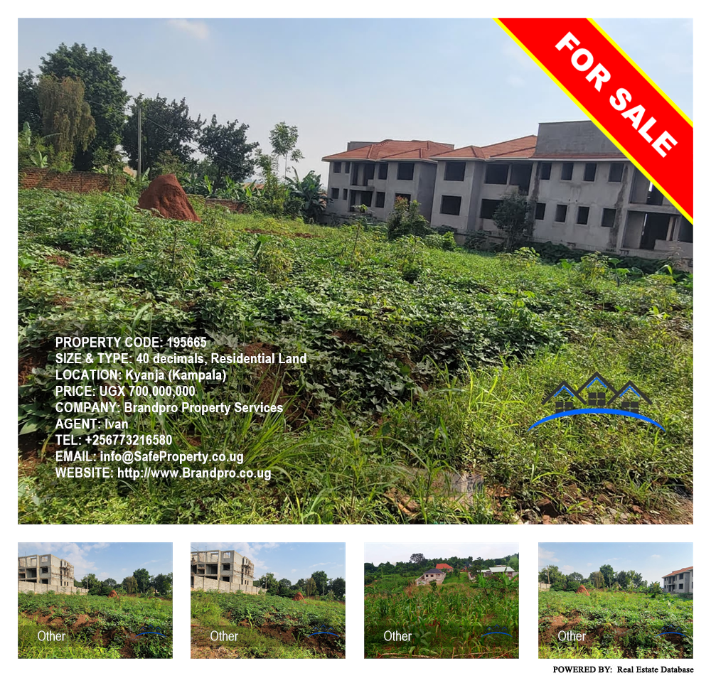 Residential Land  for sale in Kyanja Kampala Uganda, code: 195665