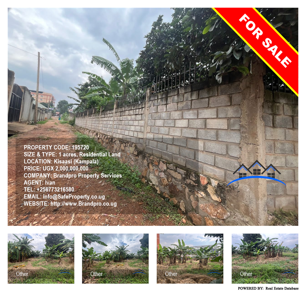 Residential Land  for sale in Kisaasi Kampala Uganda, code: 195720