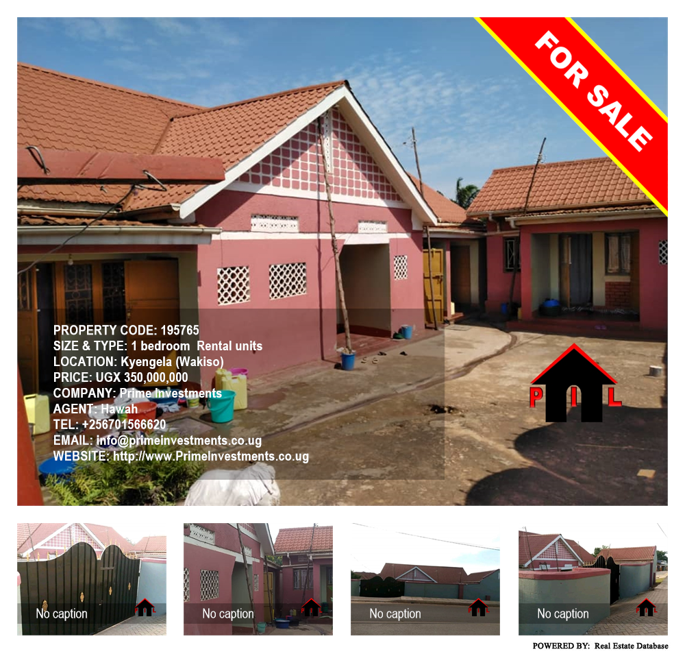 1 bedroom Rental units  for sale in Kyengela Wakiso Uganda, code: 195765