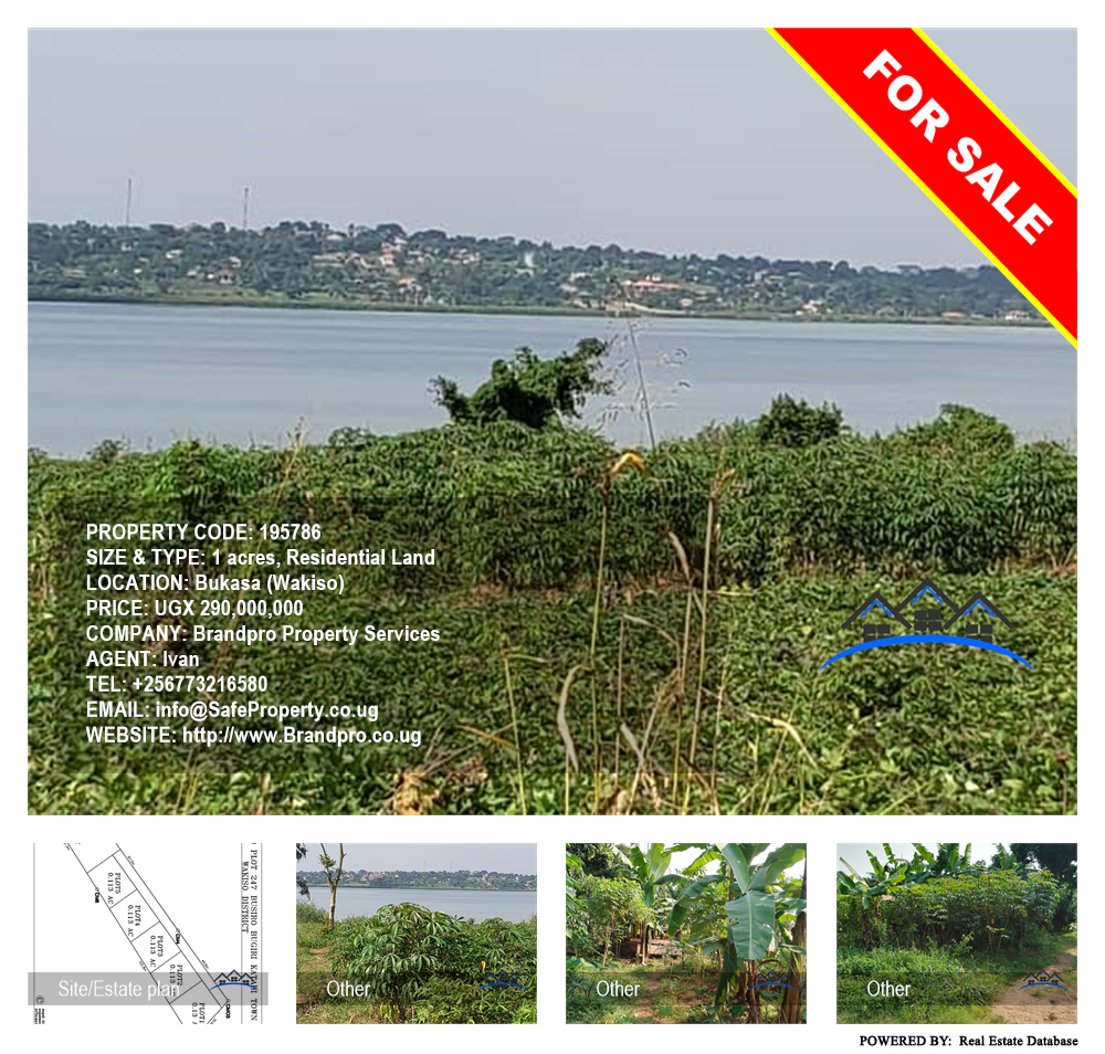 Residential Land  for sale in Bukasa Wakiso Uganda, code: 195786