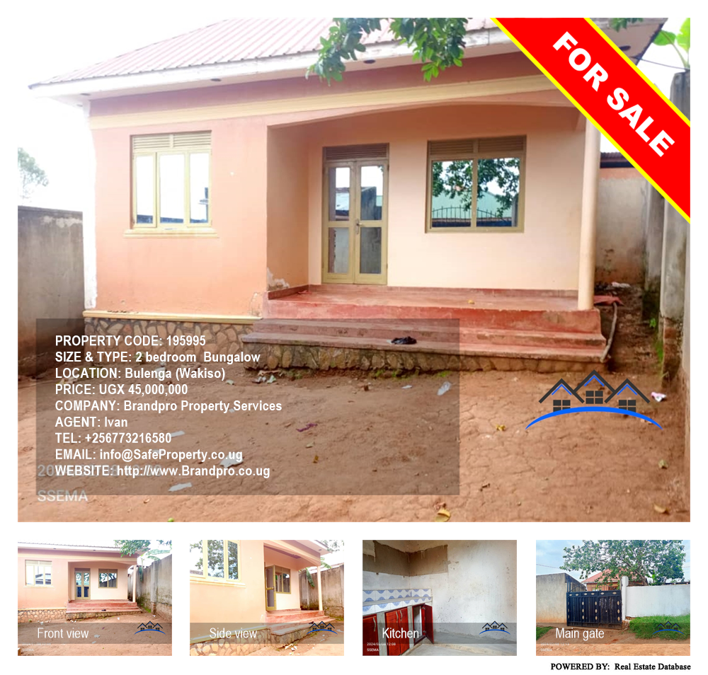 2 bedroom Bungalow  for sale in Bulenga Wakiso Uganda, code: 195995