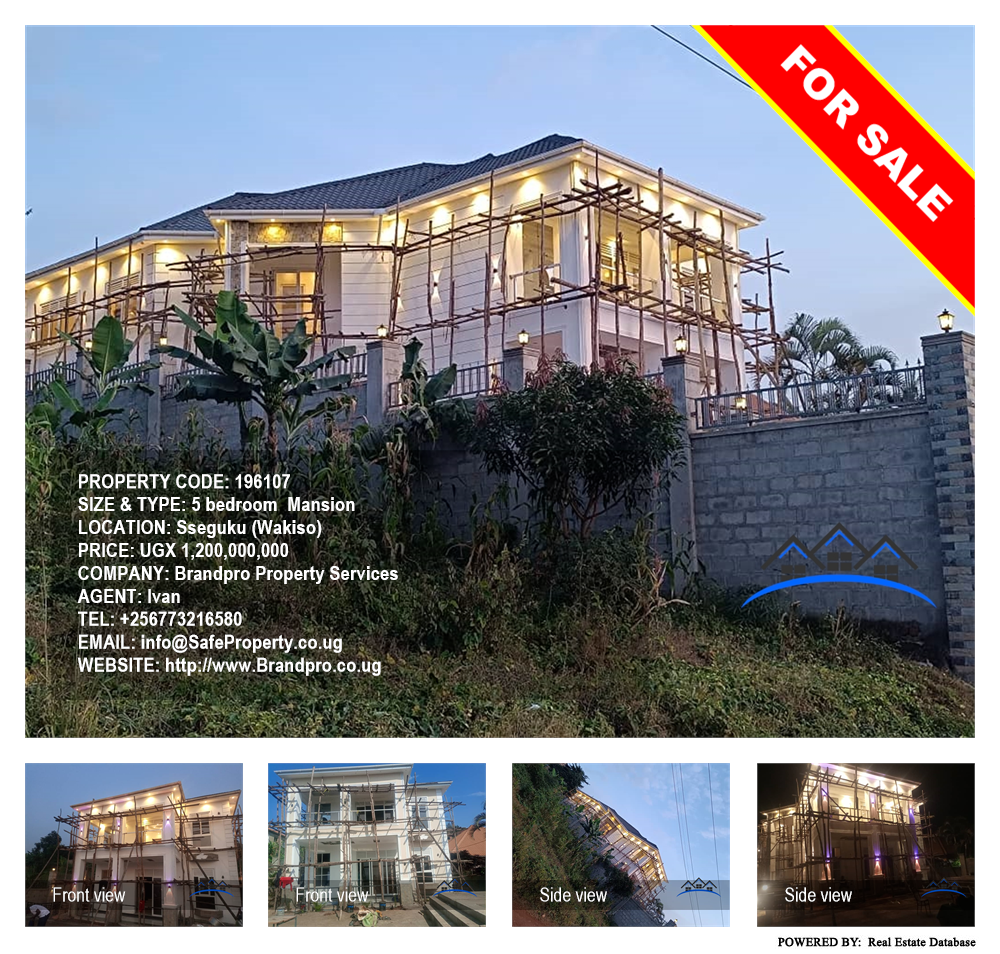 5 bedroom Mansion  for sale in Seguku Wakiso Uganda, code: 196107