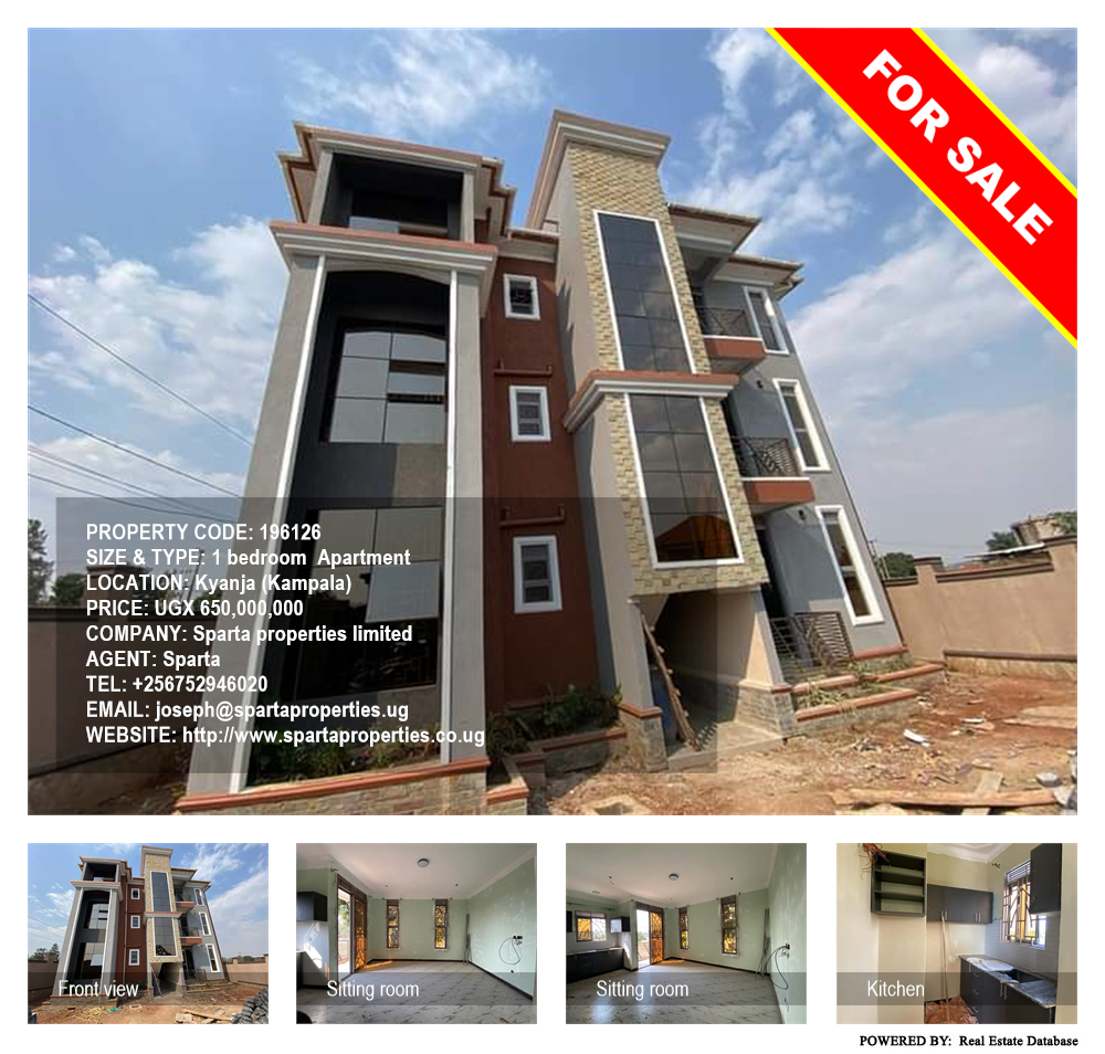 1 bedroom Apartment  for sale in Kyanja Kampala Uganda, code: 196126