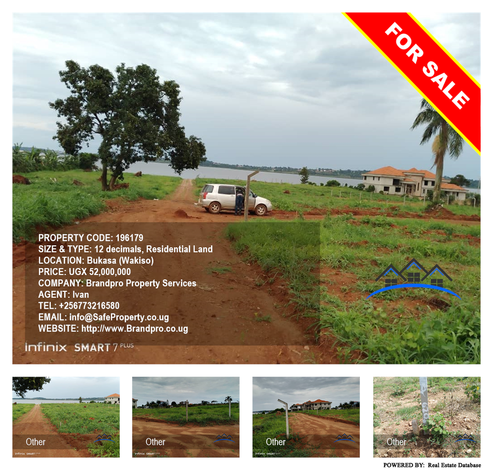 Residential Land  for sale in Bukasa Wakiso Uganda, code: 196179