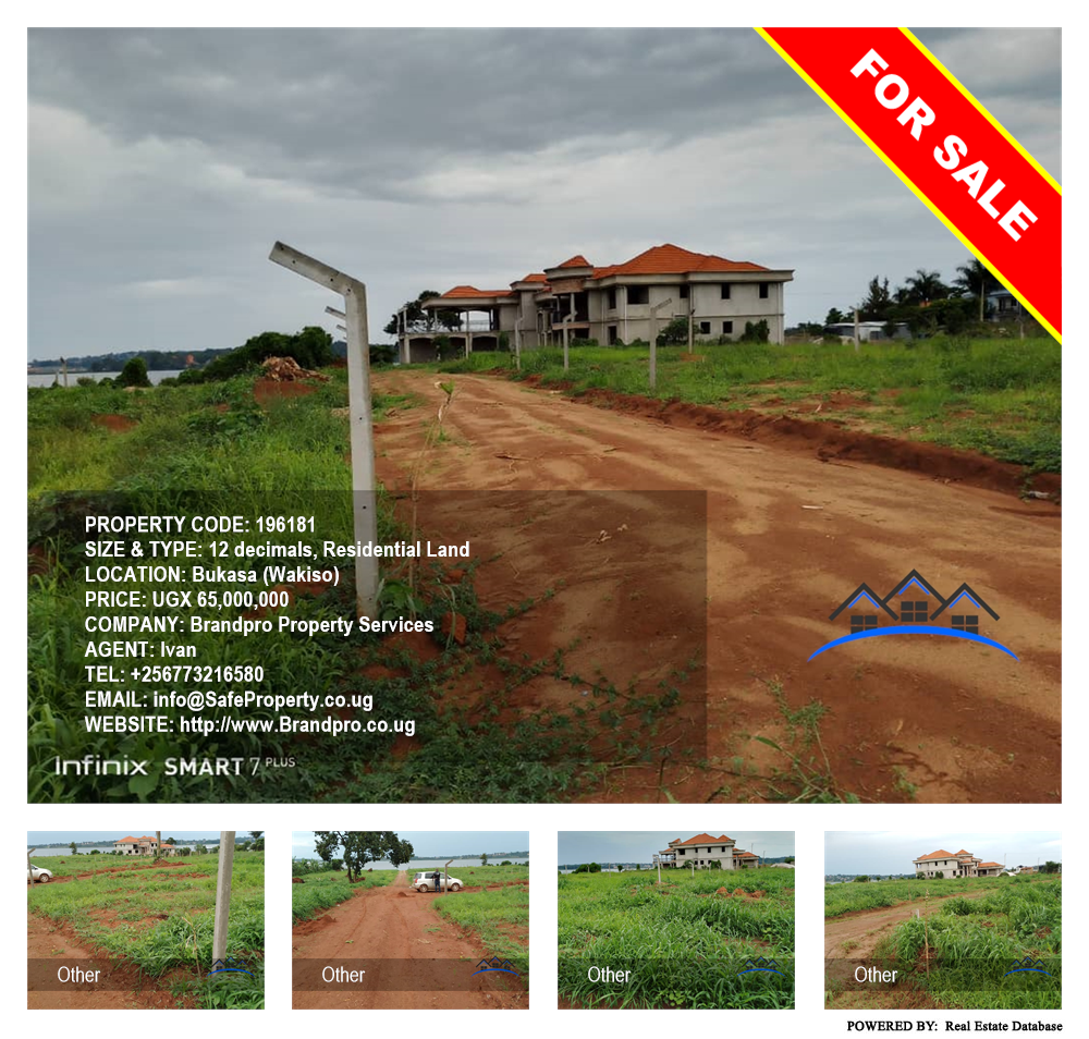 Residential Land  for sale in Bukasa Wakiso Uganda, code: 196181