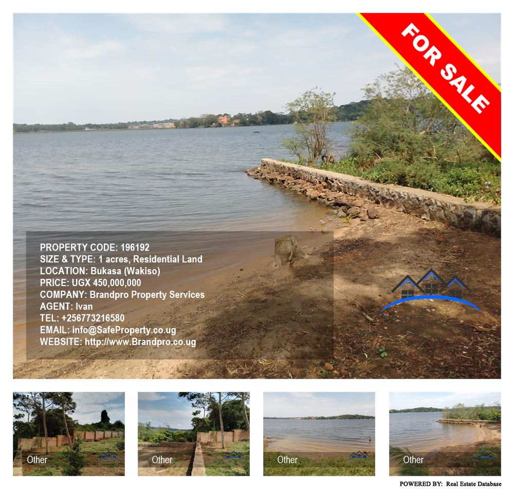 Residential Land  for sale in Bukasa Wakiso Uganda, code: 196192