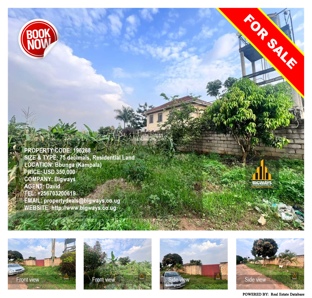 Residential Land  for sale in Bbunga Kampala Uganda, code: 196268