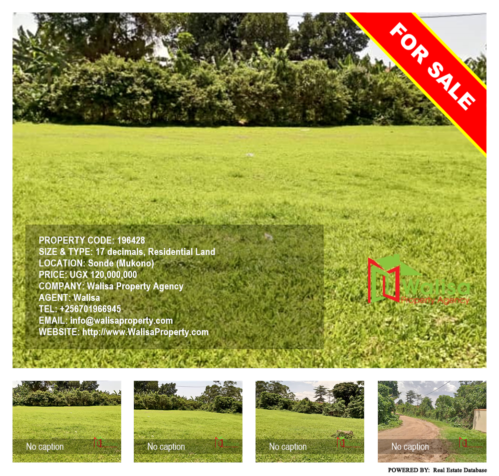 Residential Land  for sale in Sonde Mukono Uganda, code: 196428