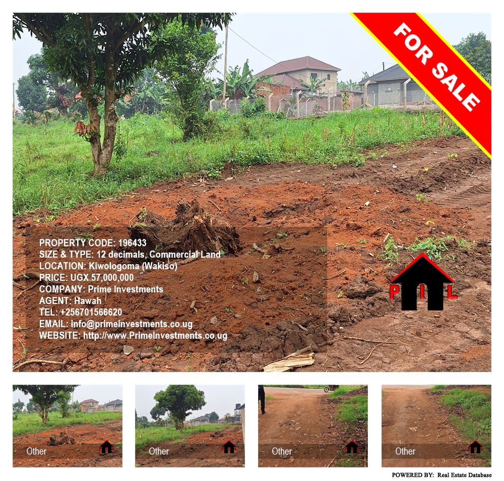 Commercial Land  for sale in Kiwologoma Wakiso Uganda, code: 196433