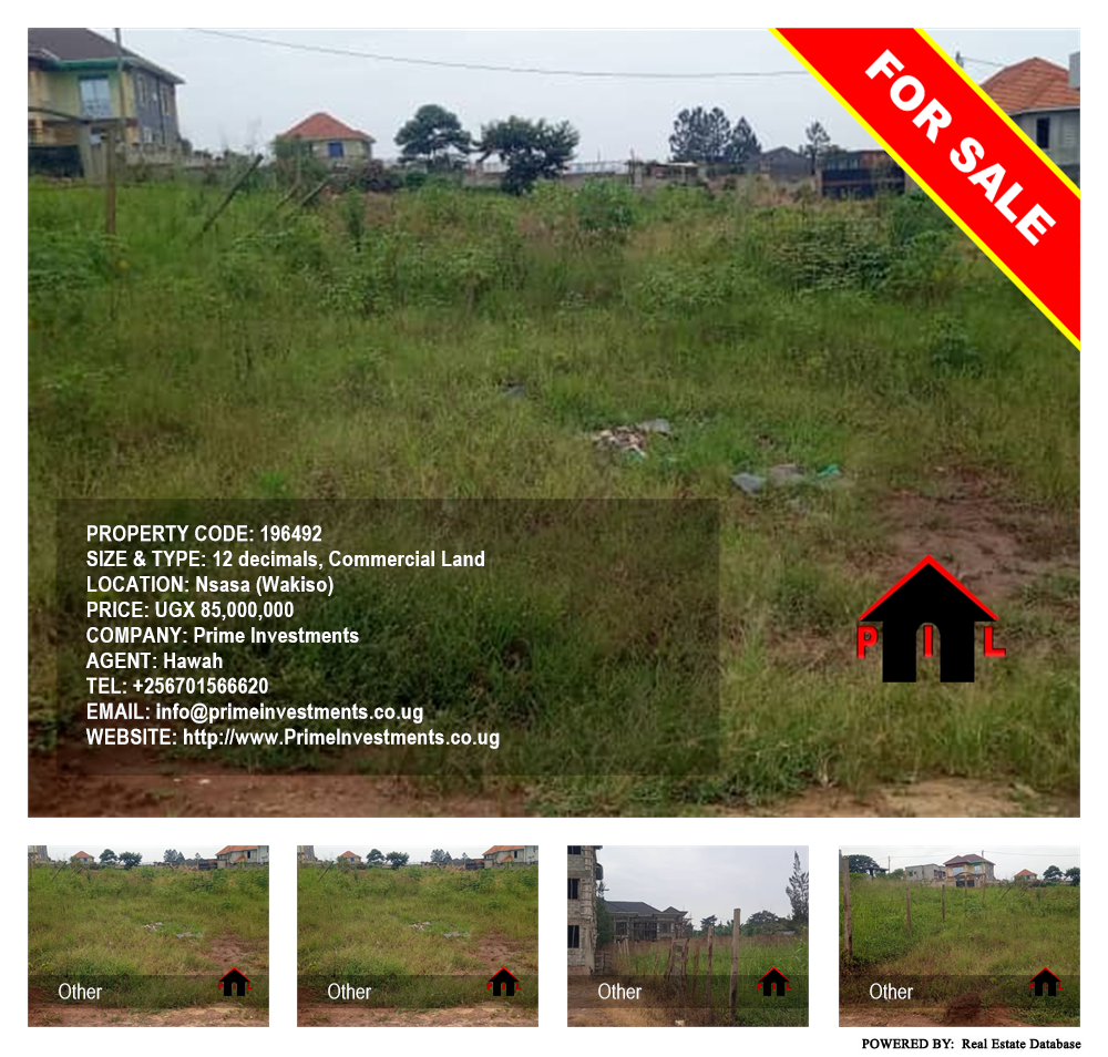Commercial Land  for sale in Nsasa Wakiso Uganda, code: 196492