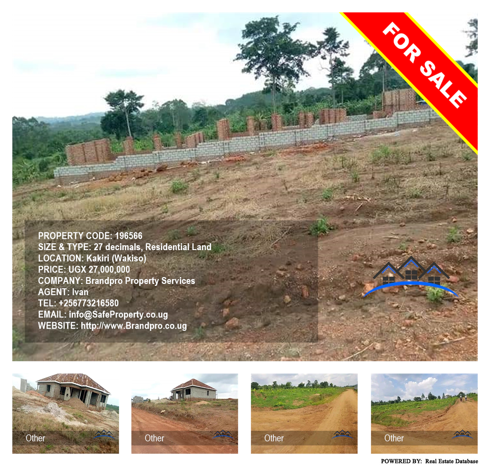 Residential Land  for sale in Kakiri Wakiso Uganda, code: 196566