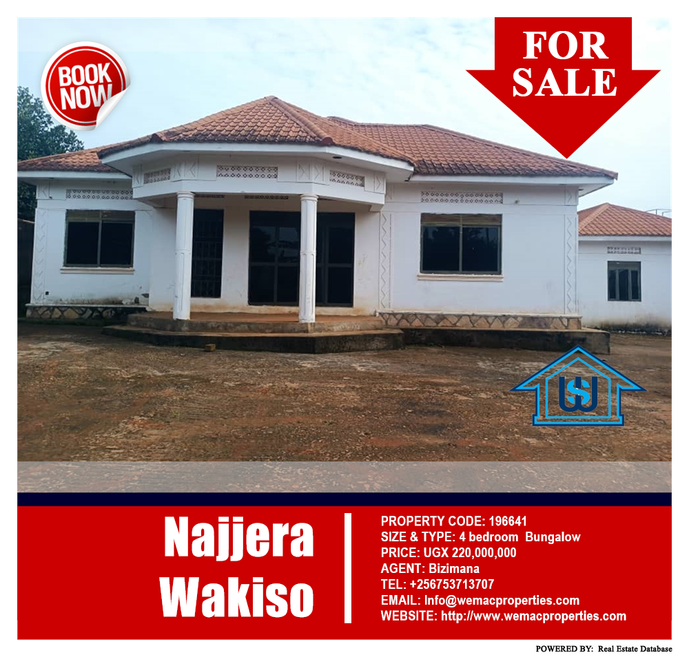 4 bedroom Bungalow  for sale in Najjera Wakiso Uganda, code: 196641