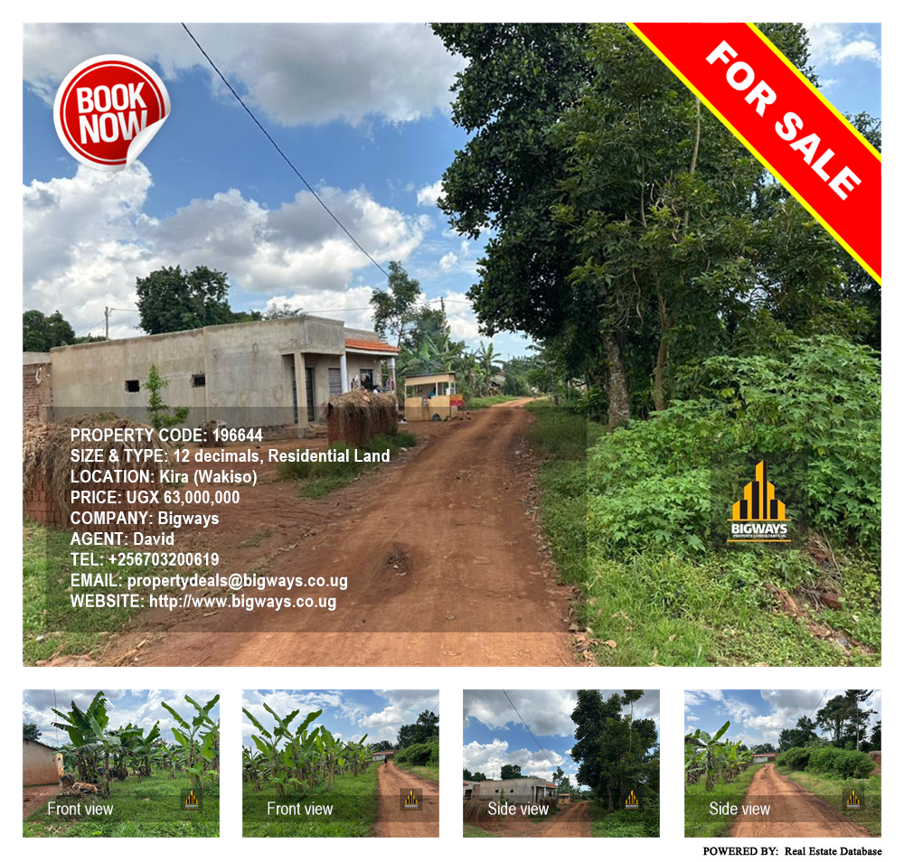 Residential Land  for sale in Kira Wakiso Uganda, code: 196644