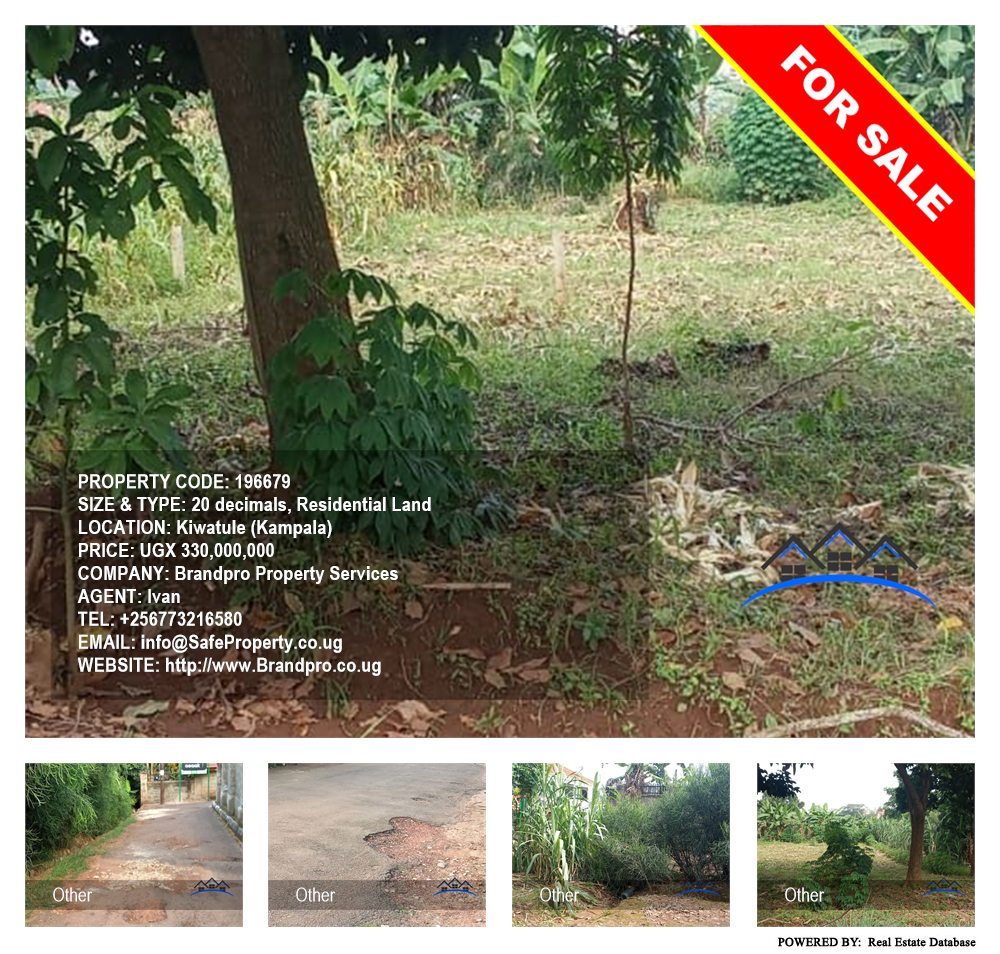 Residential Land  for sale in Kiwaatule Kampala Uganda, code: 196679