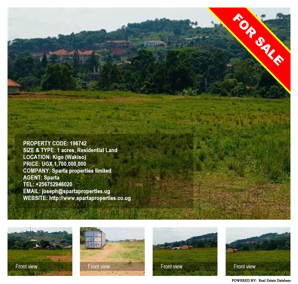 Residential Land  for sale in Kigo Wakiso Uganda, code: 196742