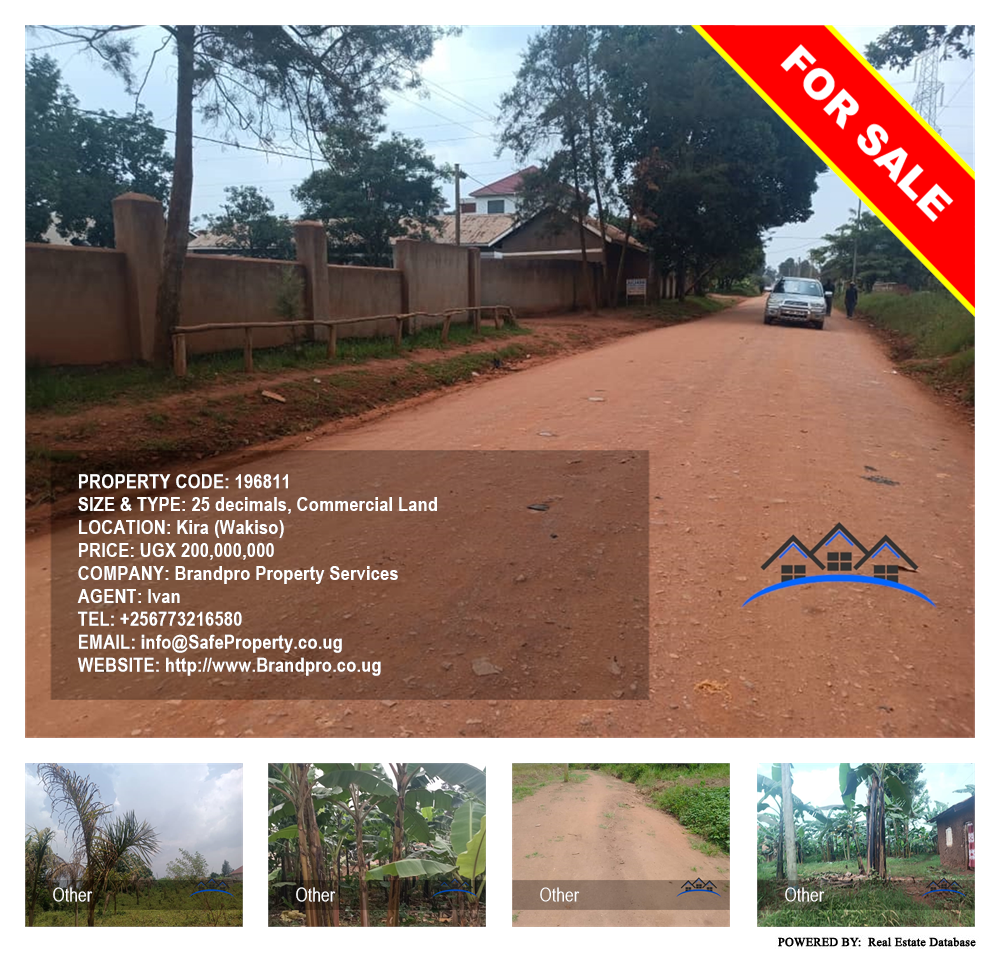 Commercial Land  for sale in Kira Wakiso Uganda, code: 196811