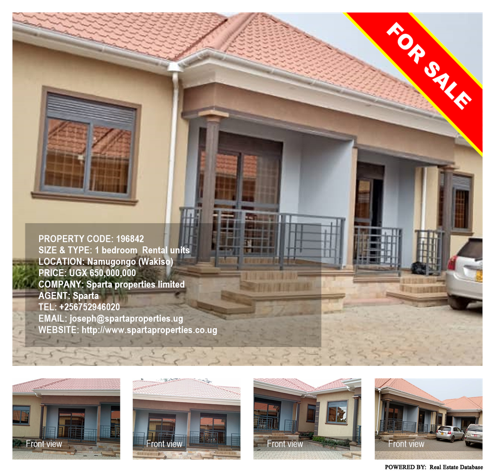 1 bedroom Rental units  for sale in Namugongo Wakiso Uganda, code: 196842