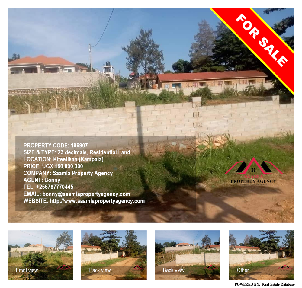 Residential Land  for sale in Kiteetikaa Kampala Uganda, code: 196907