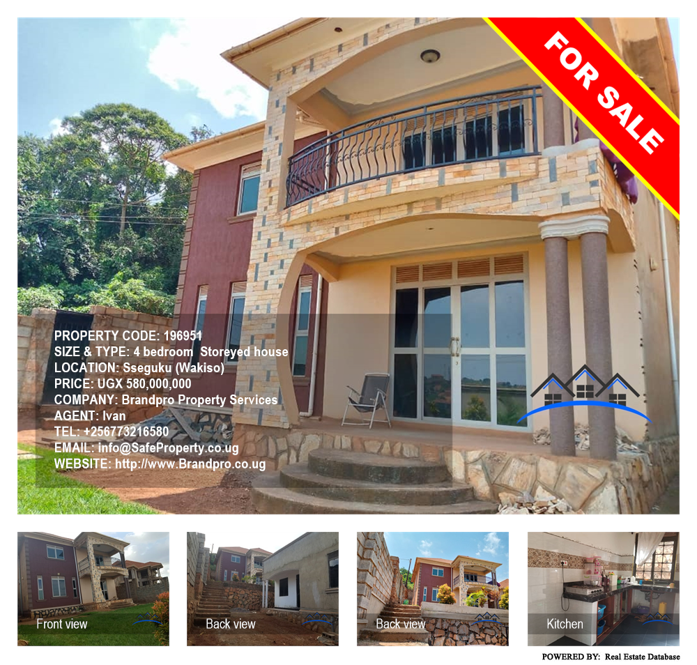 4 bedroom Storeyed house  for sale in Seguku Wakiso Uganda, code: 196951