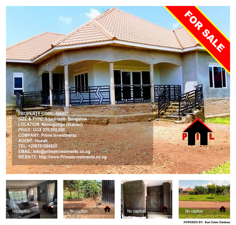 5 bedroom Bungalow  for sale in Namugongo Wakiso Uganda, code: 196957