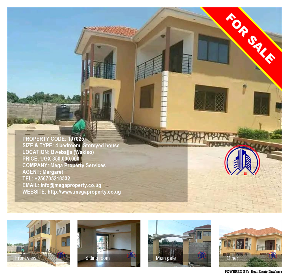 4 bedroom Storeyed house  for sale in Bwebajja Wakiso Uganda, code: 197025