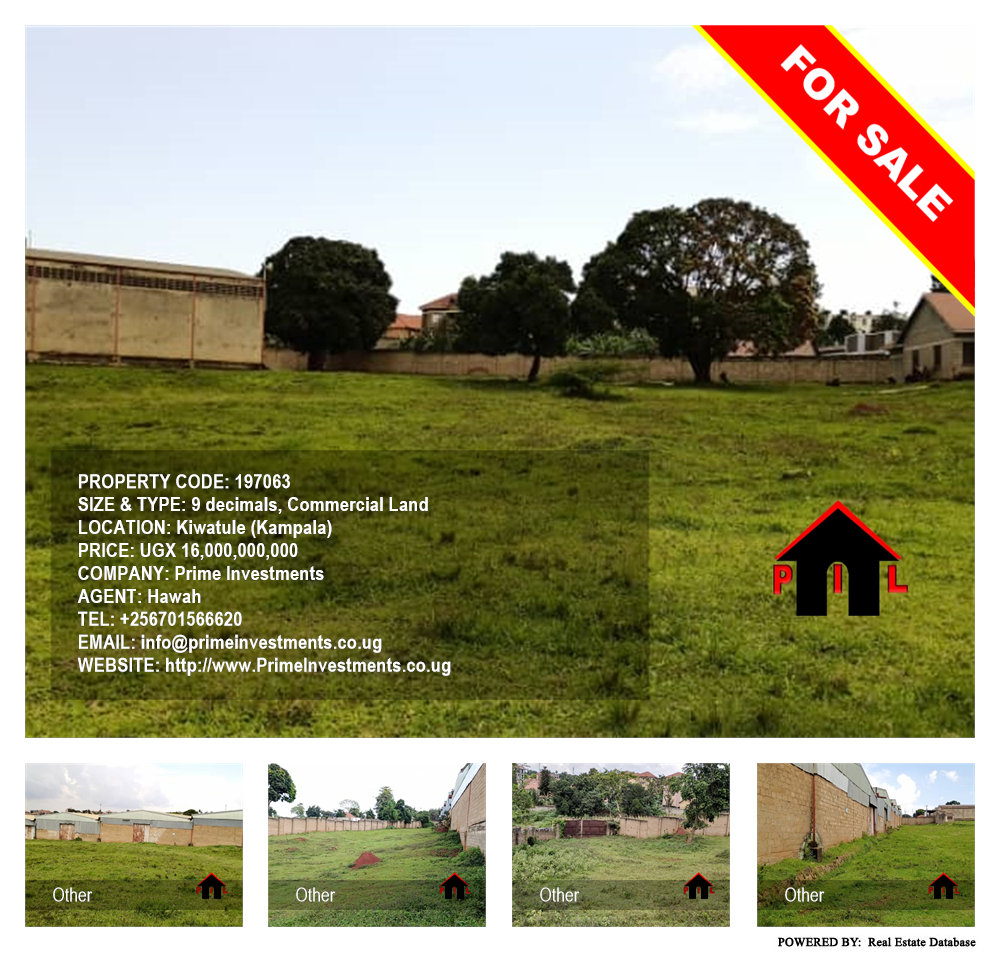 Commercial Land  for sale in Kiwaatule Kampala Uganda, code: 197063