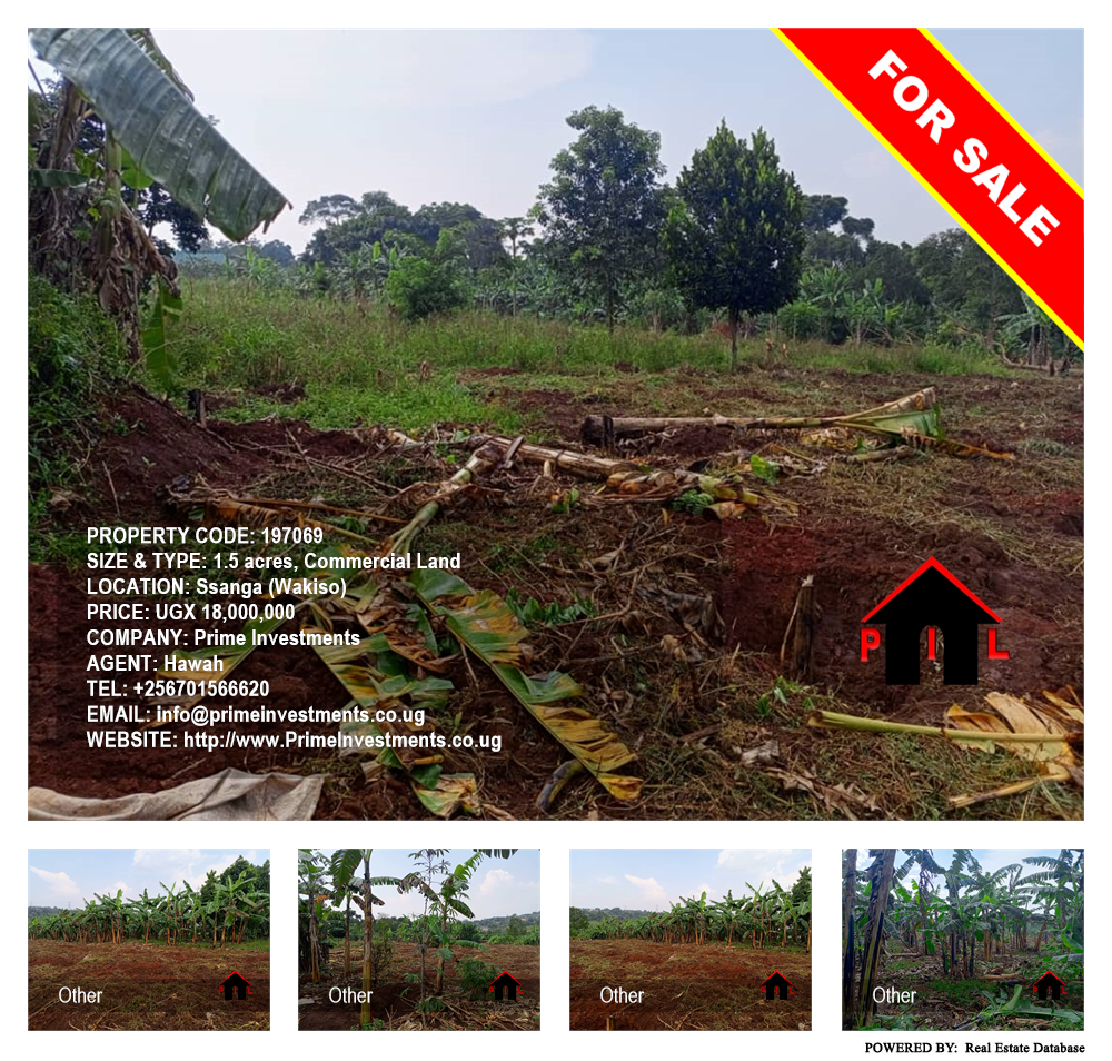 Commercial Land  for sale in Ssanga Wakiso Uganda, code: 197069