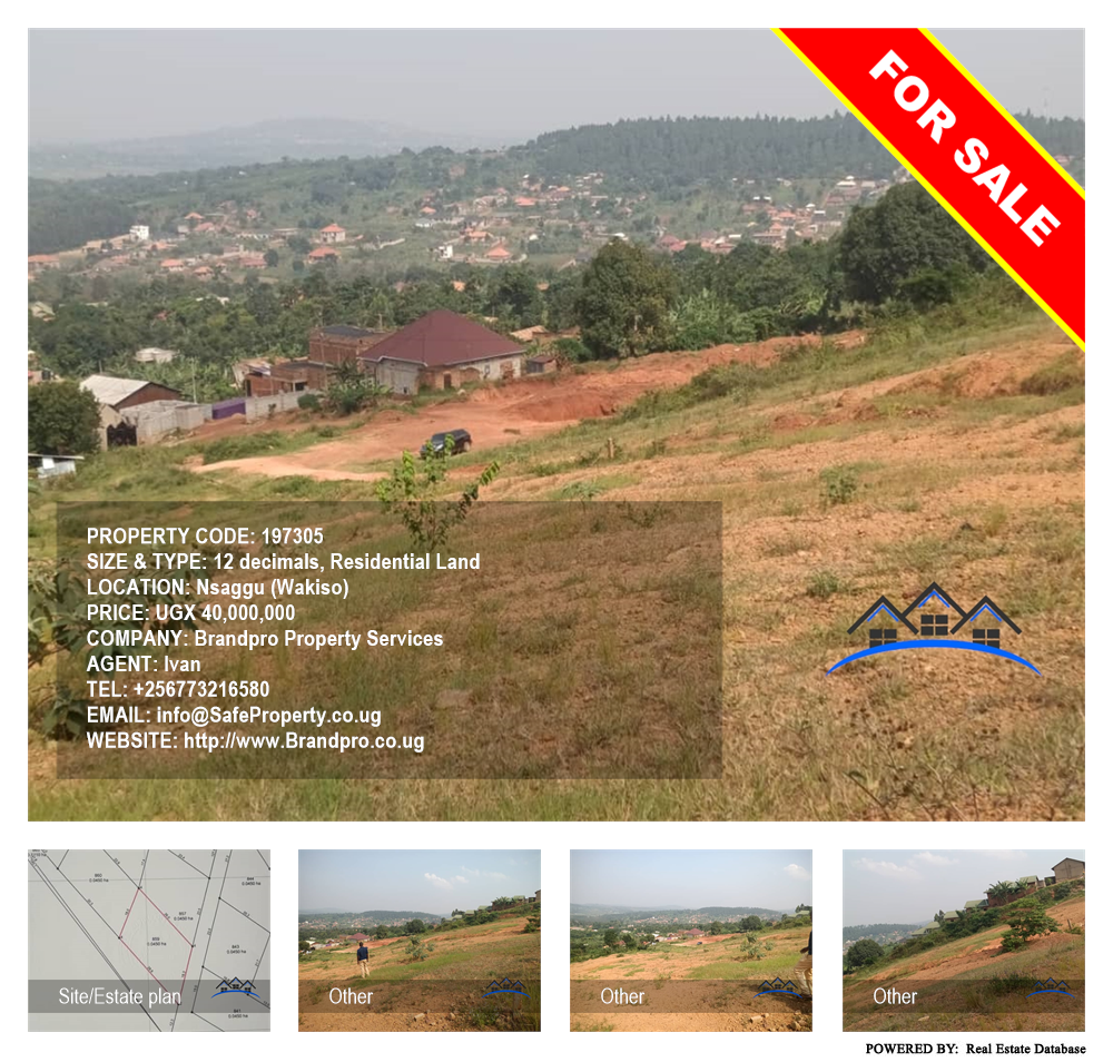 Residential Land  for sale in Nsaggu Wakiso Uganda, code: 197305