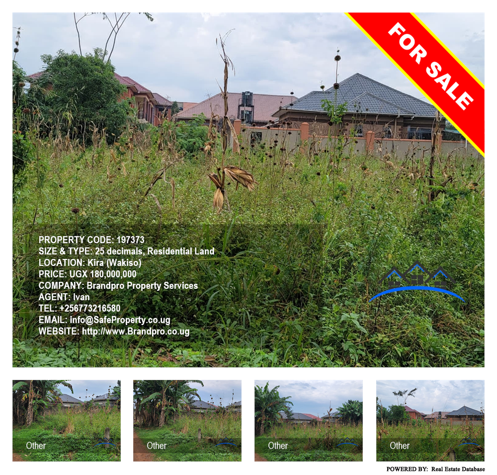 Residential Land  for sale in Kira Wakiso Uganda, code: 197373