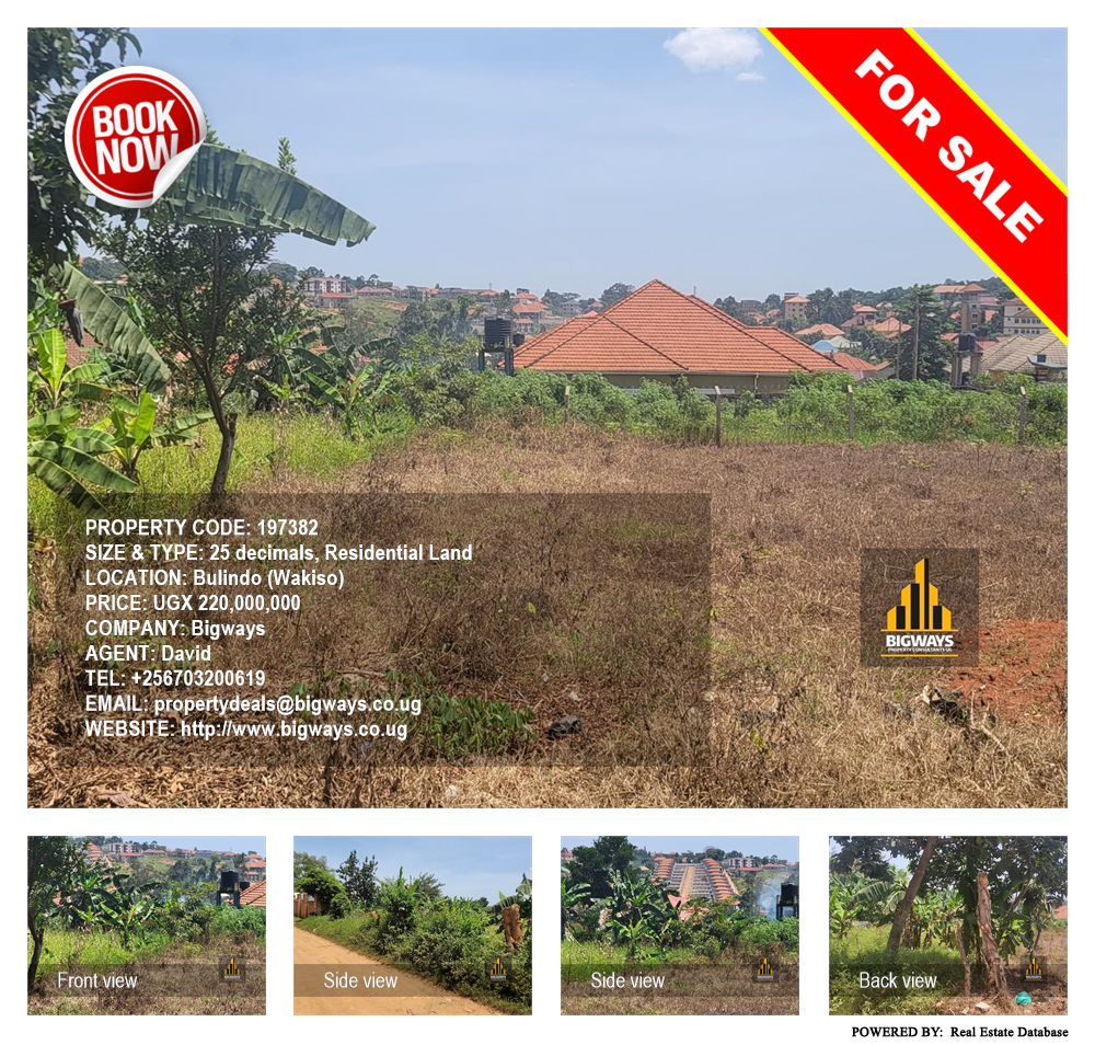 Residential Land  for sale in Bulindo Wakiso Uganda, code: 197382