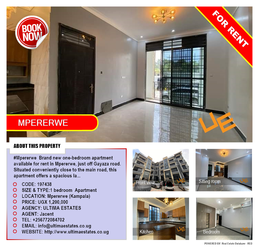 1 bedroom Apartment  for rent in Mpererwe Kampala Uganda, code: 197438