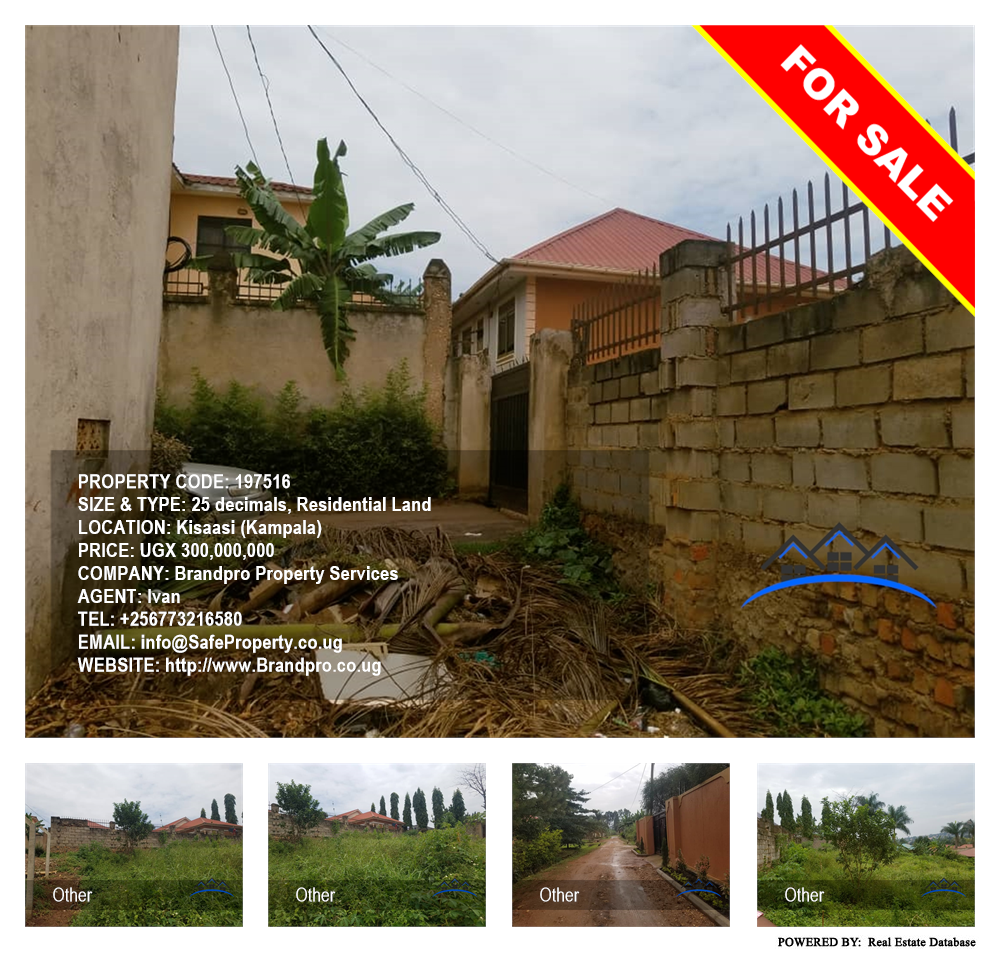 Residential Land  for sale in Kisaasi Kampala Uganda, code: 197516