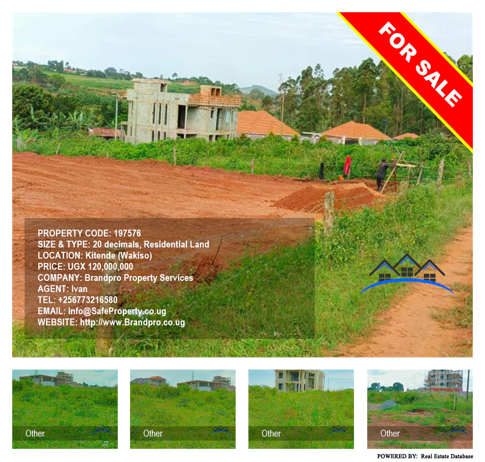 Residential Land  for sale in Kitende Wakiso Uganda, code: 197576