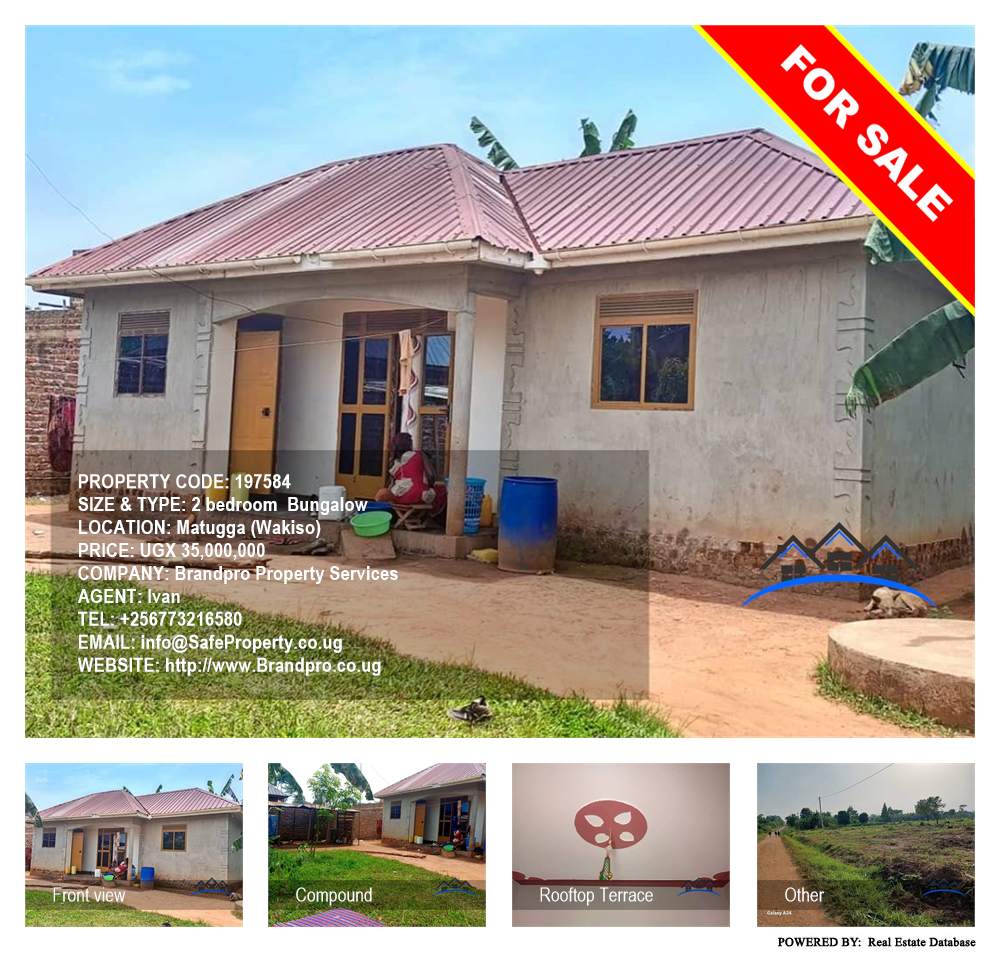 2 bedroom Bungalow  for sale in Matugga Wakiso Uganda, code: 197584