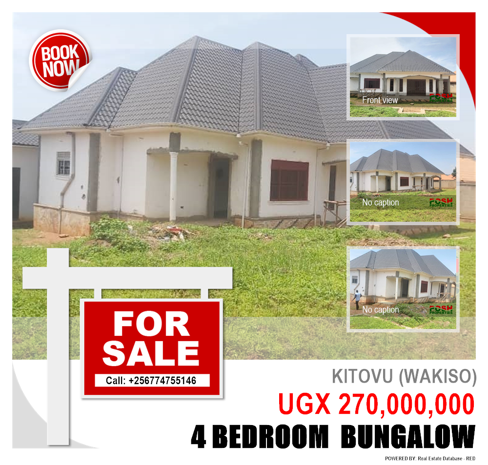 4 bedroom Bungalow  for sale in Kitovu Wakiso Uganda, code: 197597