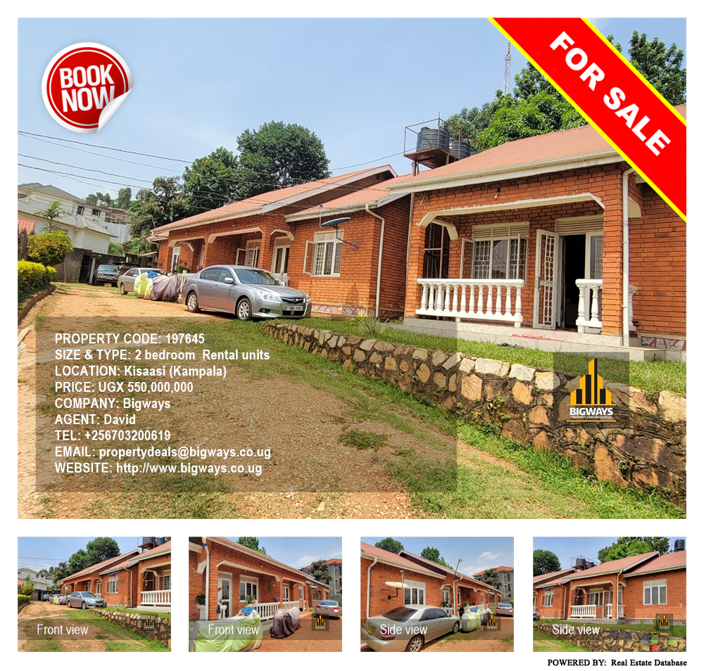 2 bedroom Rental units  for sale in Kisaasi Kampala Uganda, code: 197645