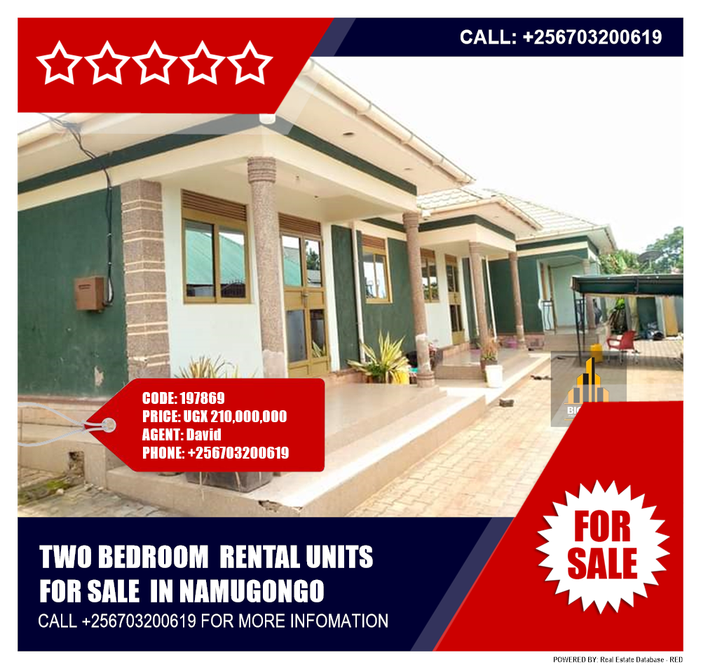 2 bedroom Rental units  for sale in Namugongo Wakiso Uganda, code: 197869