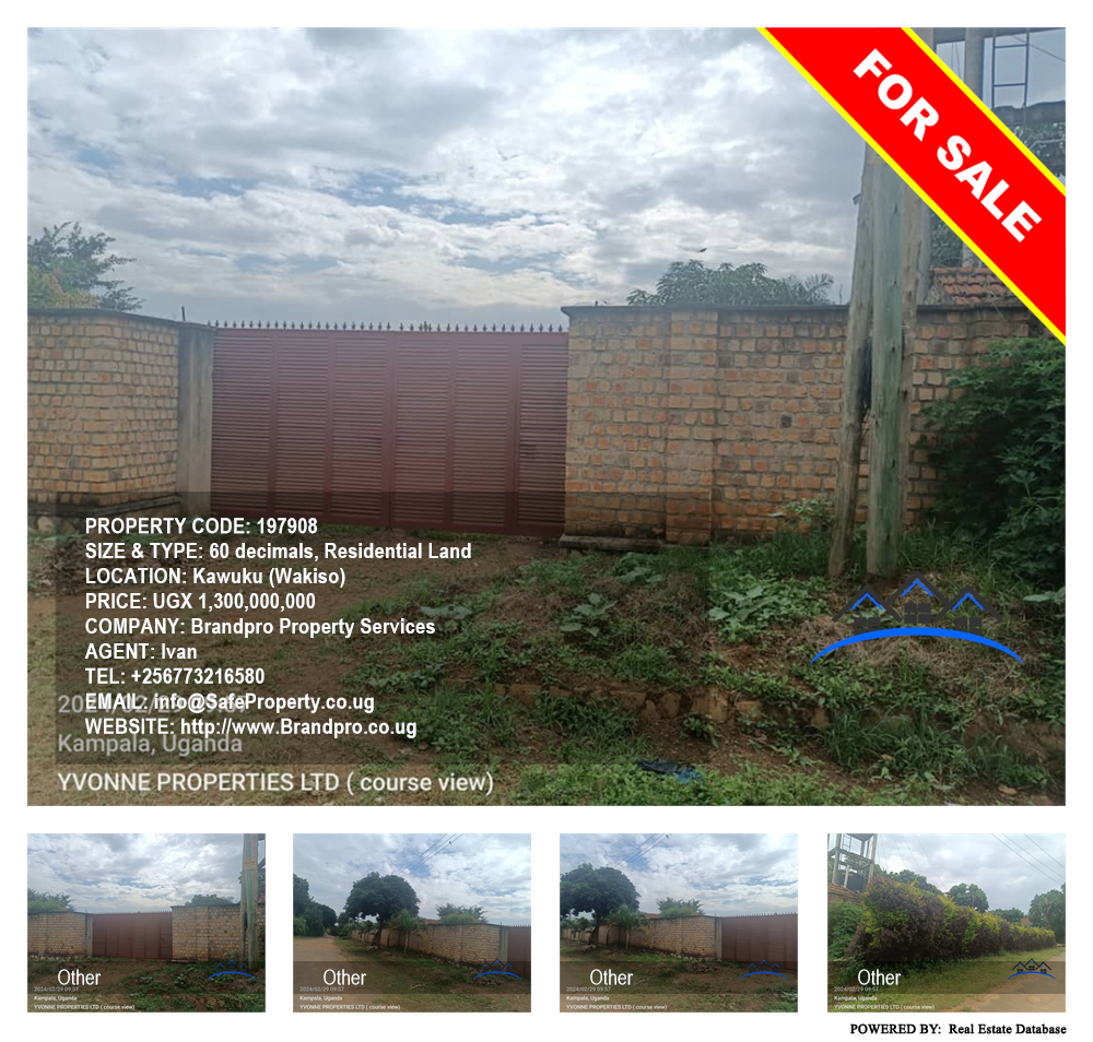 Residential Land  for sale in Kawuku Wakiso Uganda, code: 197908