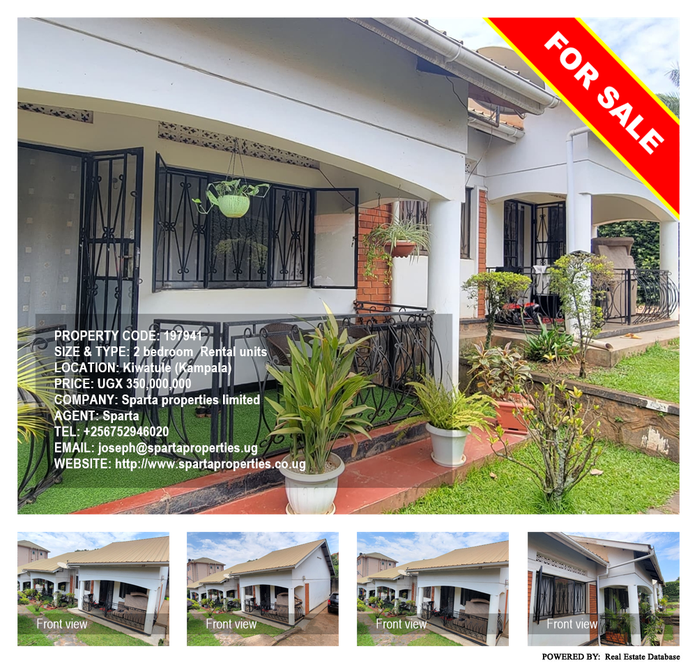 2 bedroom Rental units  for sale in Kiwaatule Kampala Uganda, code: 197941