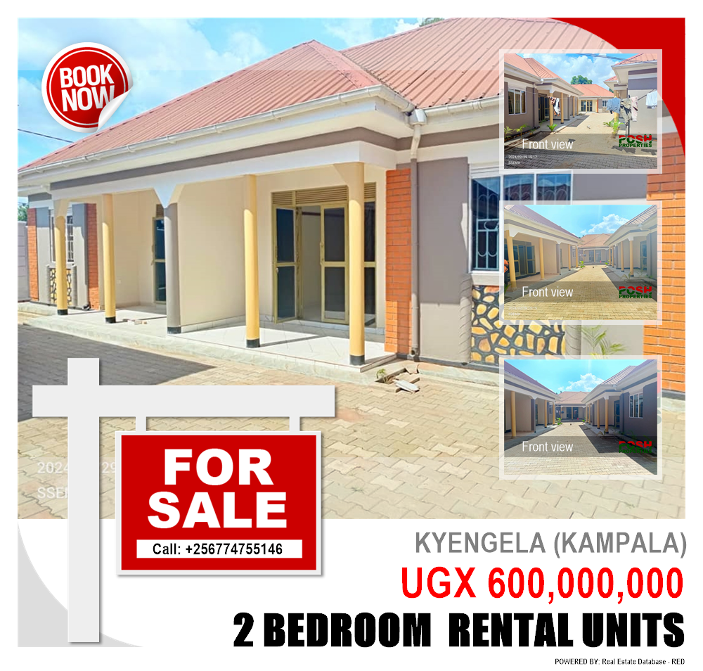 2 bedroom Rental units  for sale in Kyengela Kampala Uganda, code: 197973